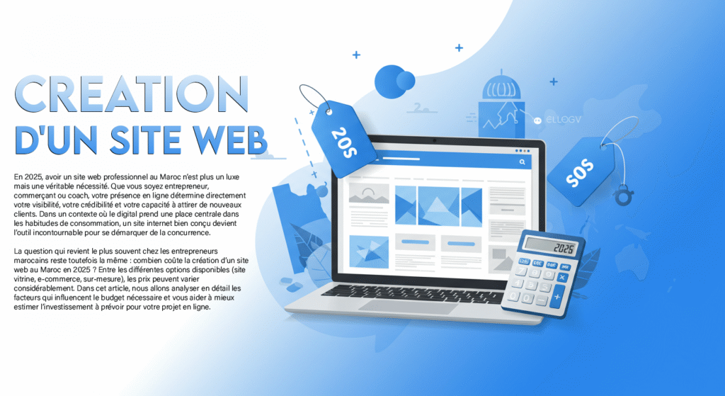 coût création site web Maroc 2025