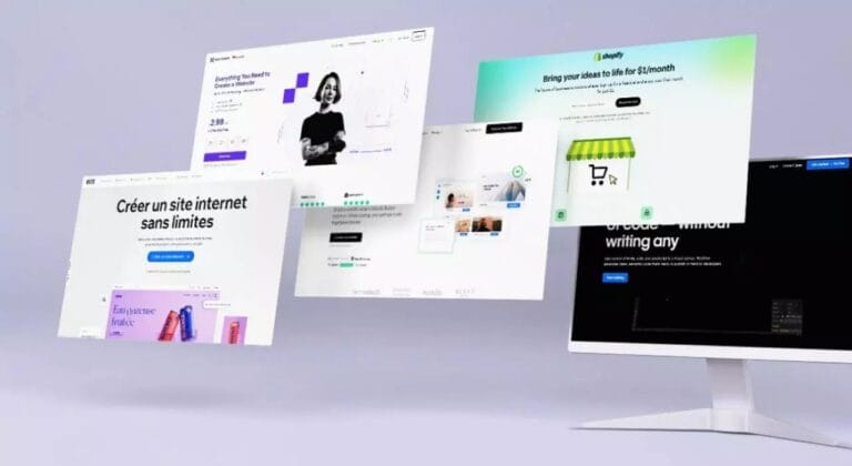 Maquettes de sites web modernes et responsives conçus par une agence web à Casablanca
